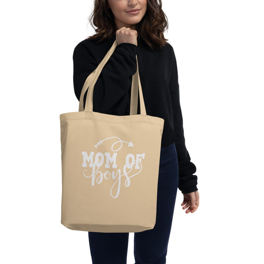 MOM OF BOYS W Eco Tote Bag