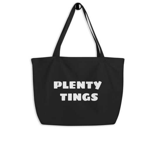 PLENTY TINGS Large organic tote bag