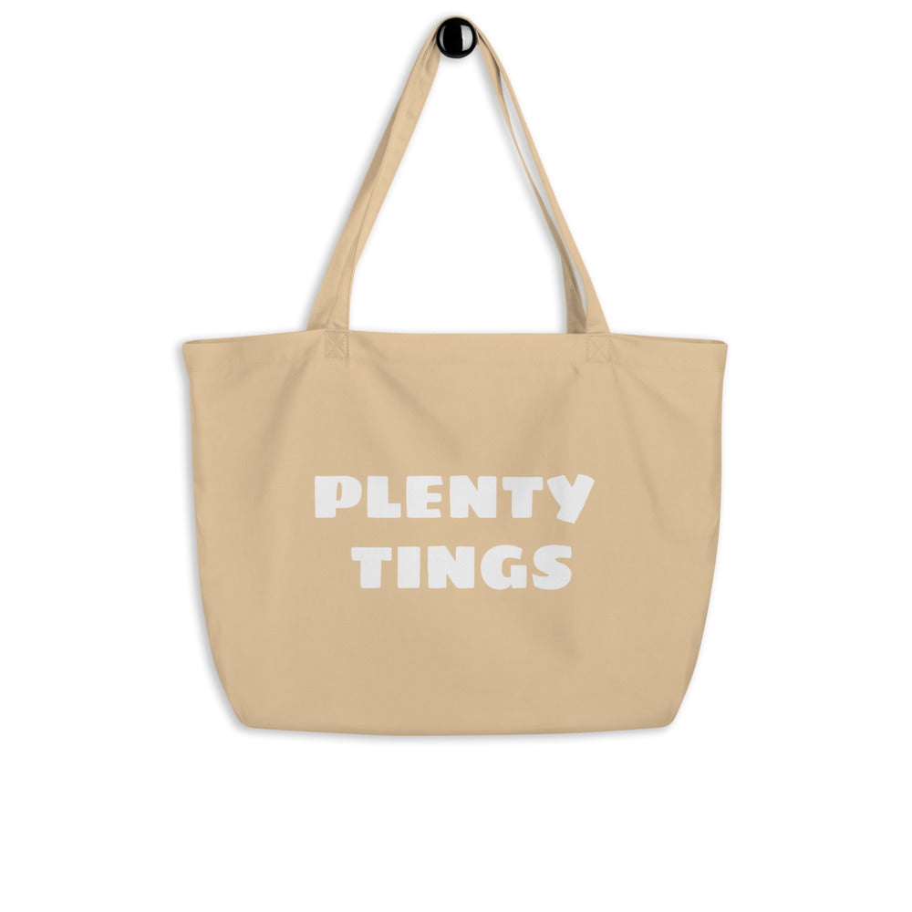 PLENTY TINGS Large organic tote bag