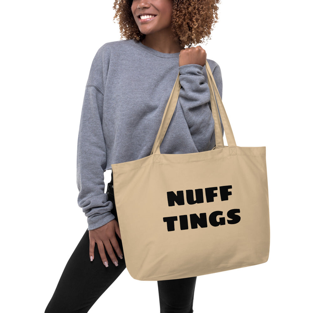 NUFF TINGS Large organic tote bag