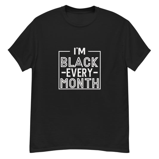 BLACK EVERY MONTH tee