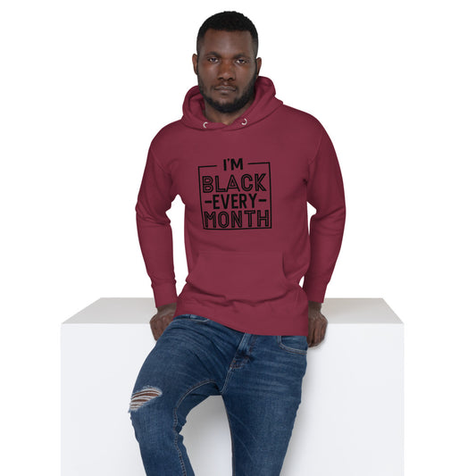 BLACK EVERY MONTH Men's Hoodie